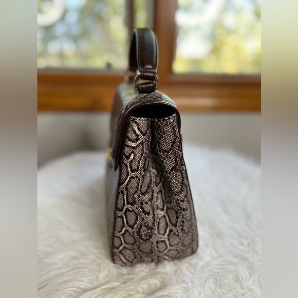 Brahmin Rene Caswell Embossed Leather Satchel NWOT 💼 - Picture 7 of 8